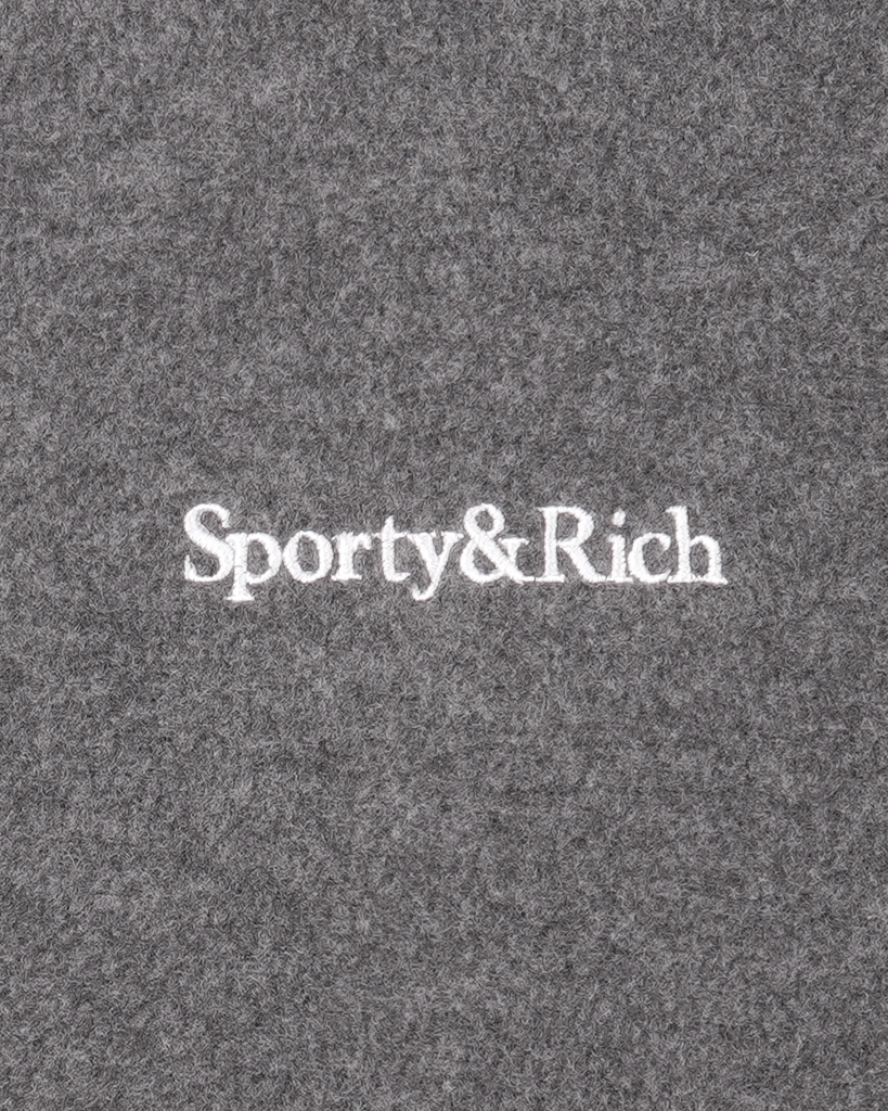 Serif Logo Zipped Polar Fleece