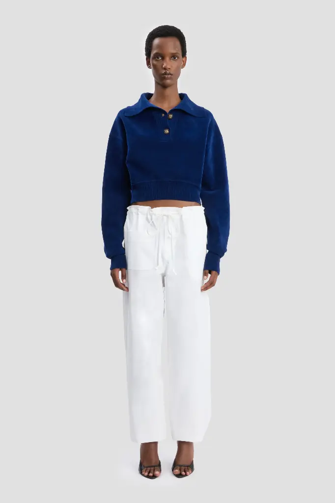 Collared Cropped Jumper