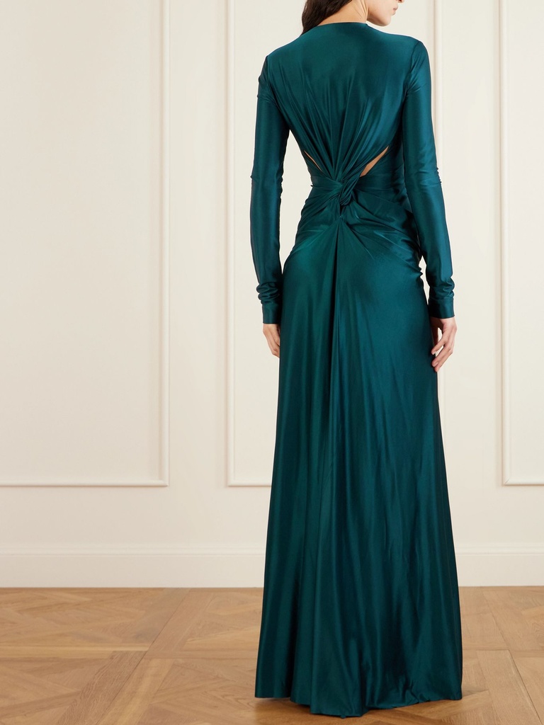 Long Sleeve Cut-Out Gown 
