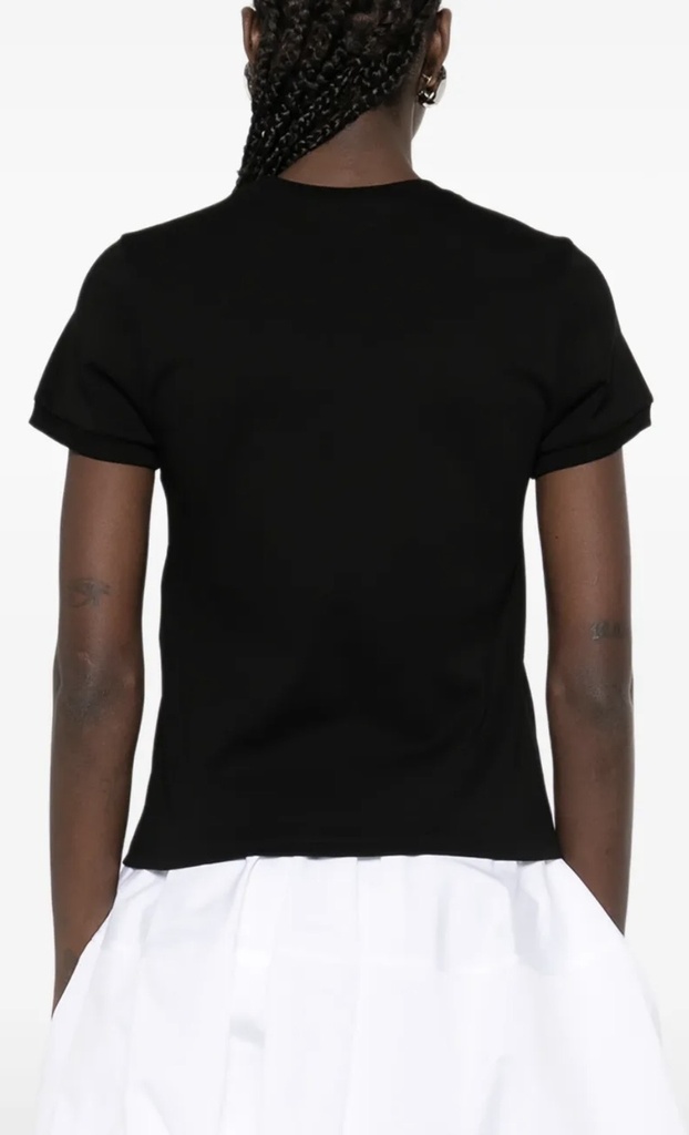 T-shirt with embroidered logo black