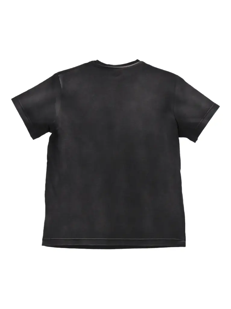 Letters Collage Tee S/S Dark Grey - Whit