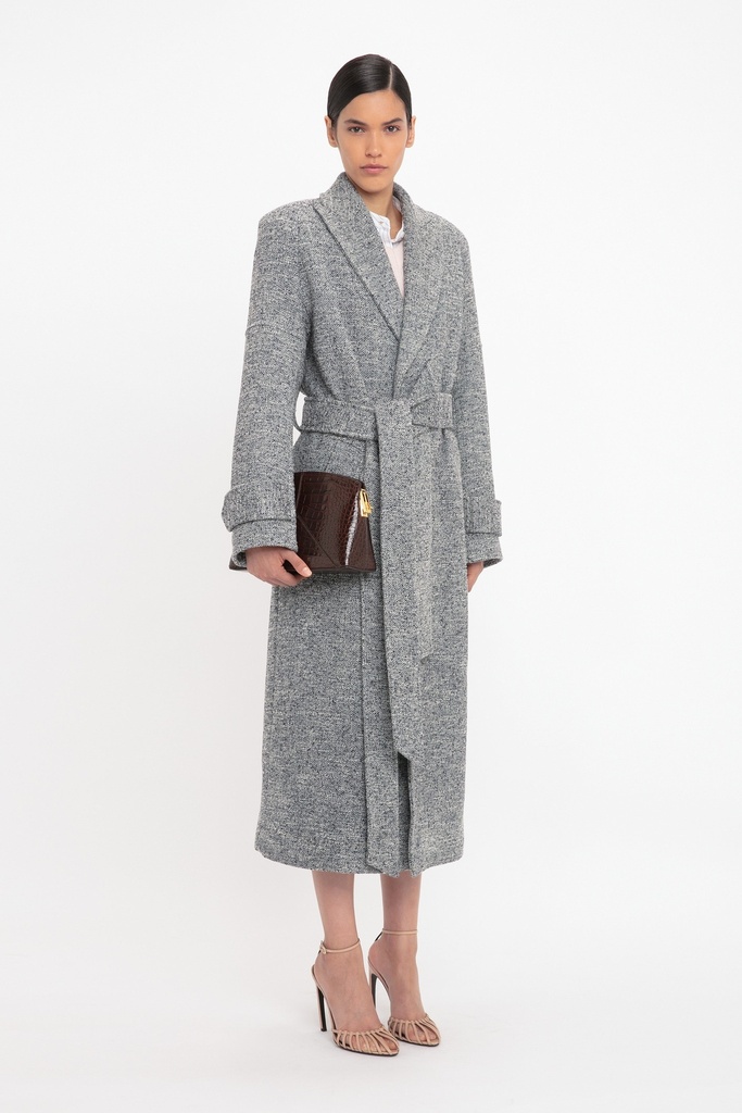 Boucle Tweed Iceberg Trenchcoat