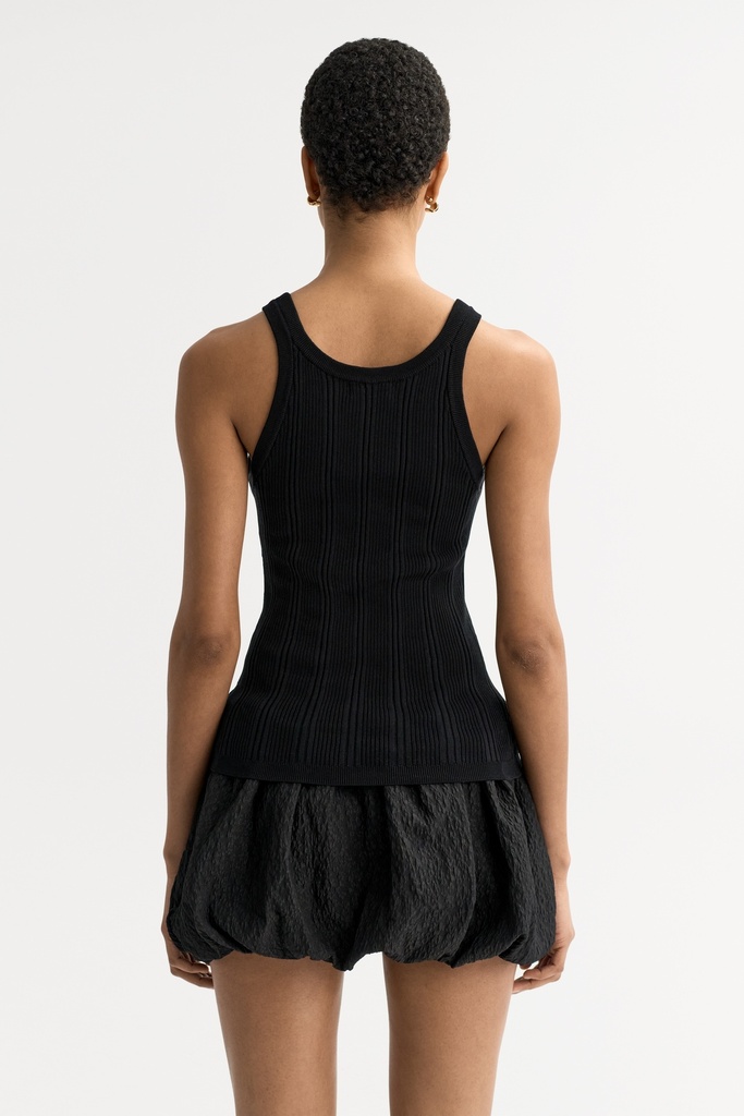 Fine Knit Rib Singlet 