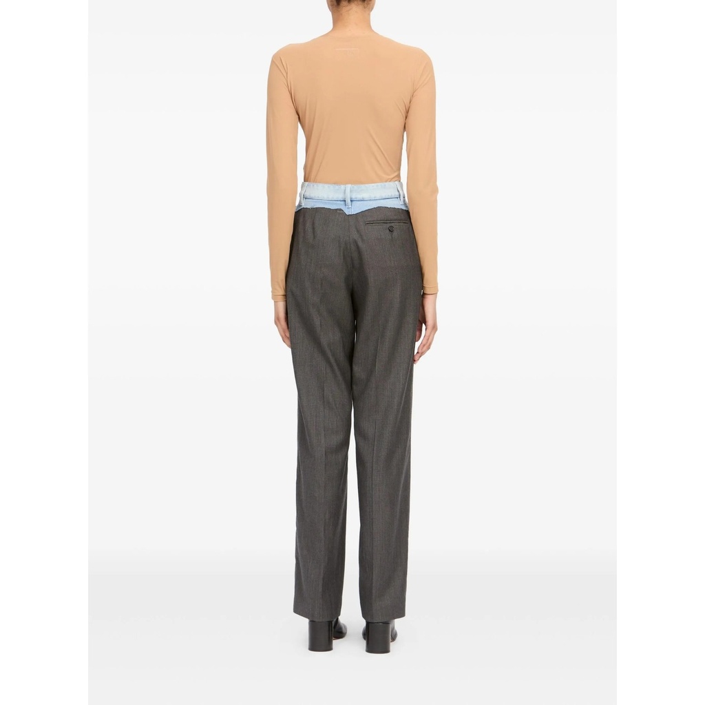 Denim Trousers With Waist Insert