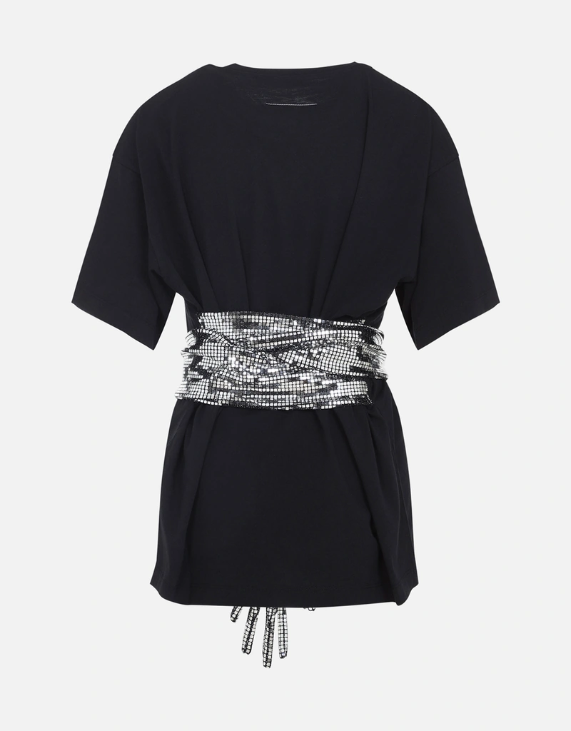 Cotton T-Shirt With Gloves