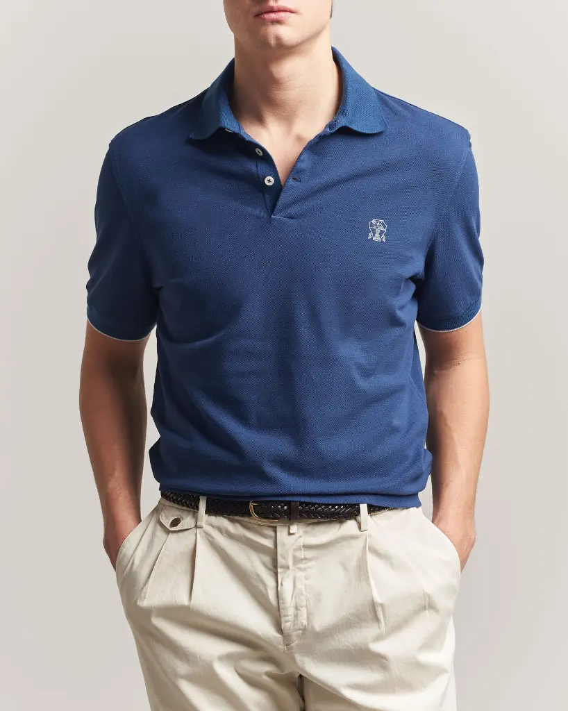 Cotton Piqué Polo Shirt With Logo