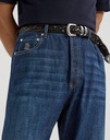 Lightweight Old Denim Iconic Fit Five-Pocket Trousers/Dark Blue 