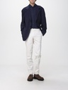 Garment-Dyed Italian Fit Trousers In American Pima Comfort Cotton Gabardine