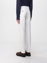Garment-Dyed Italian Fit Trousers In American Pima Comfort Cotton Gabardine
