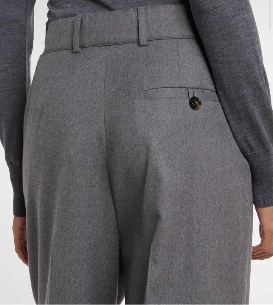 Dropped Waist Straight Leg Classic Tailoring 