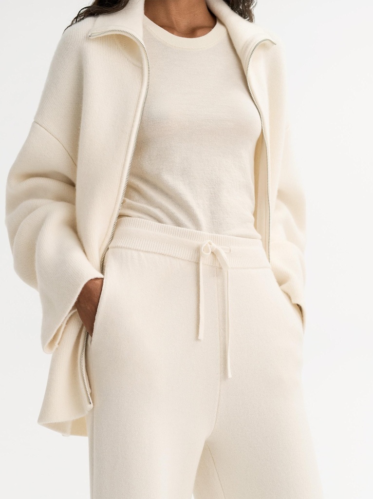 Double Knit Pants Feather White