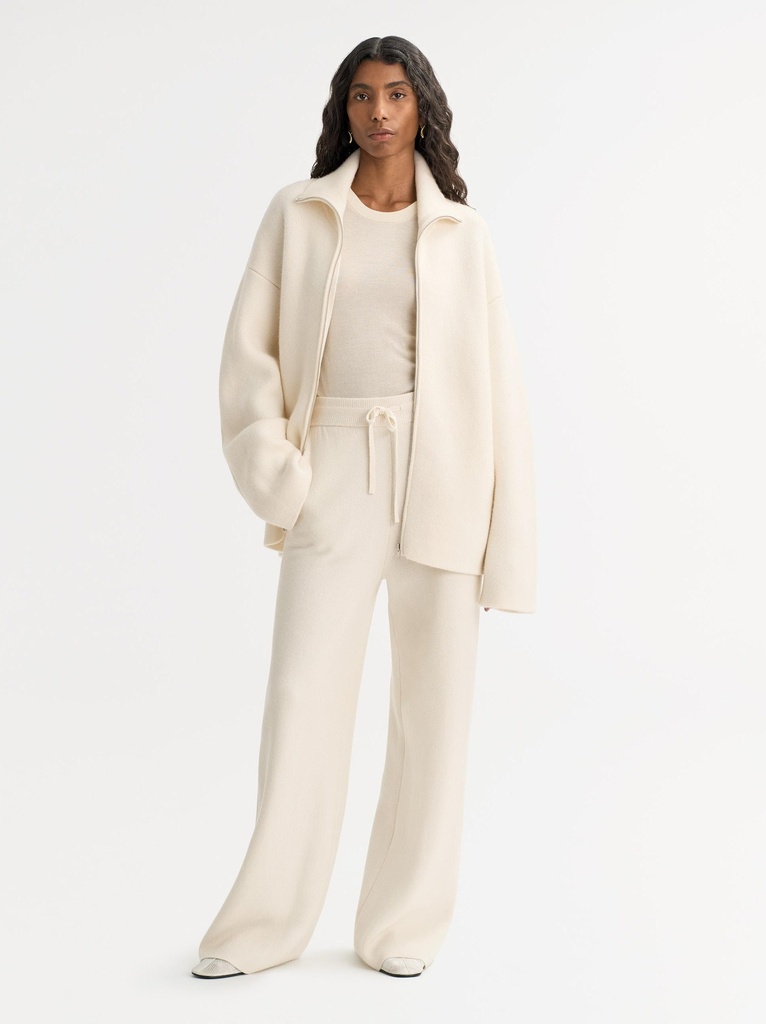 Double Knit Pants Feather White