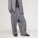 Y-3 Pinstripe Refined Wool Wide Leg Pants