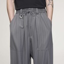 Y-3 Pinstripe Refined Wool Wide Leg Pants