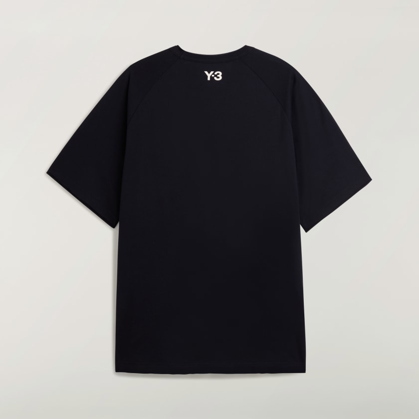 Y-3 Raw Edge 3-Stripes Short Sleeve Tee
