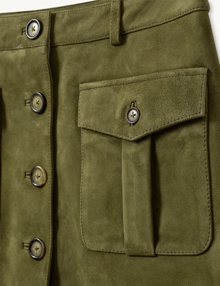 Suede Mini Skirt