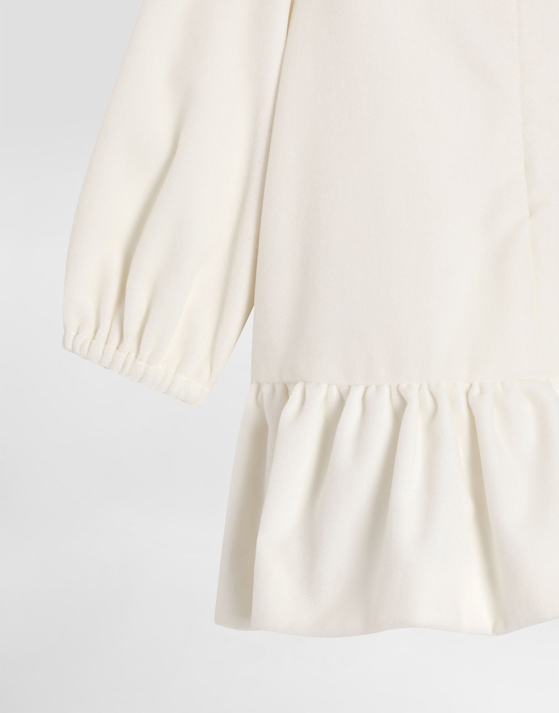 Smooth Velvet Dress With Culotte