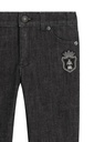 5 Pocket Denim Trousers With Embroidery