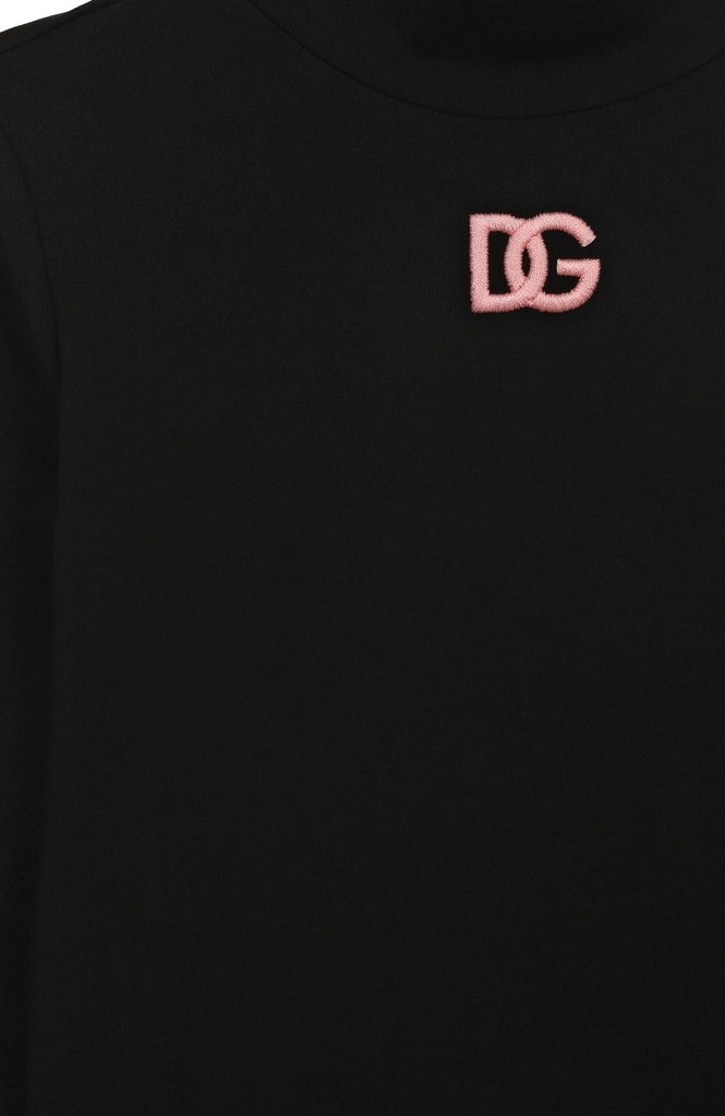 Interlock Turtleneck With DG Logo Embroidery