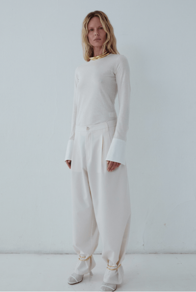 Tops Nora - Shirt Cuff Long Sleeve Crewneck