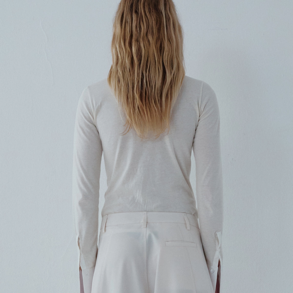 Tops Nora - Shirt Cuff Long Sleeve Crewneck