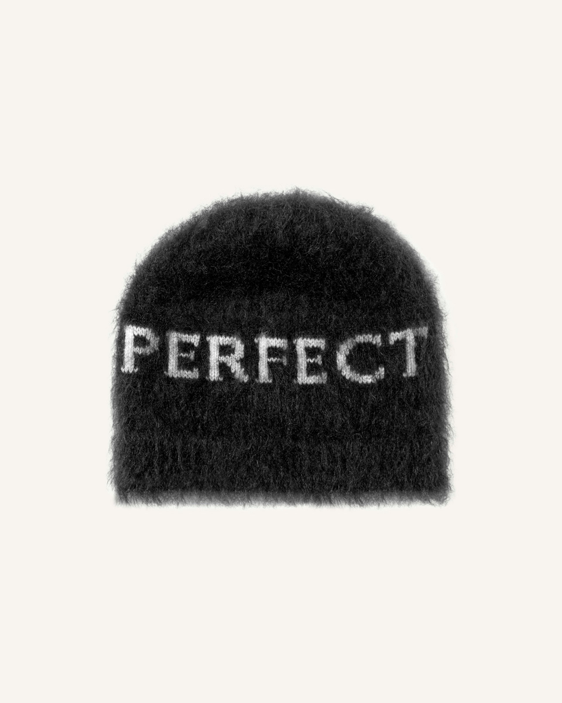 Mohair Blend Logo Beanie
