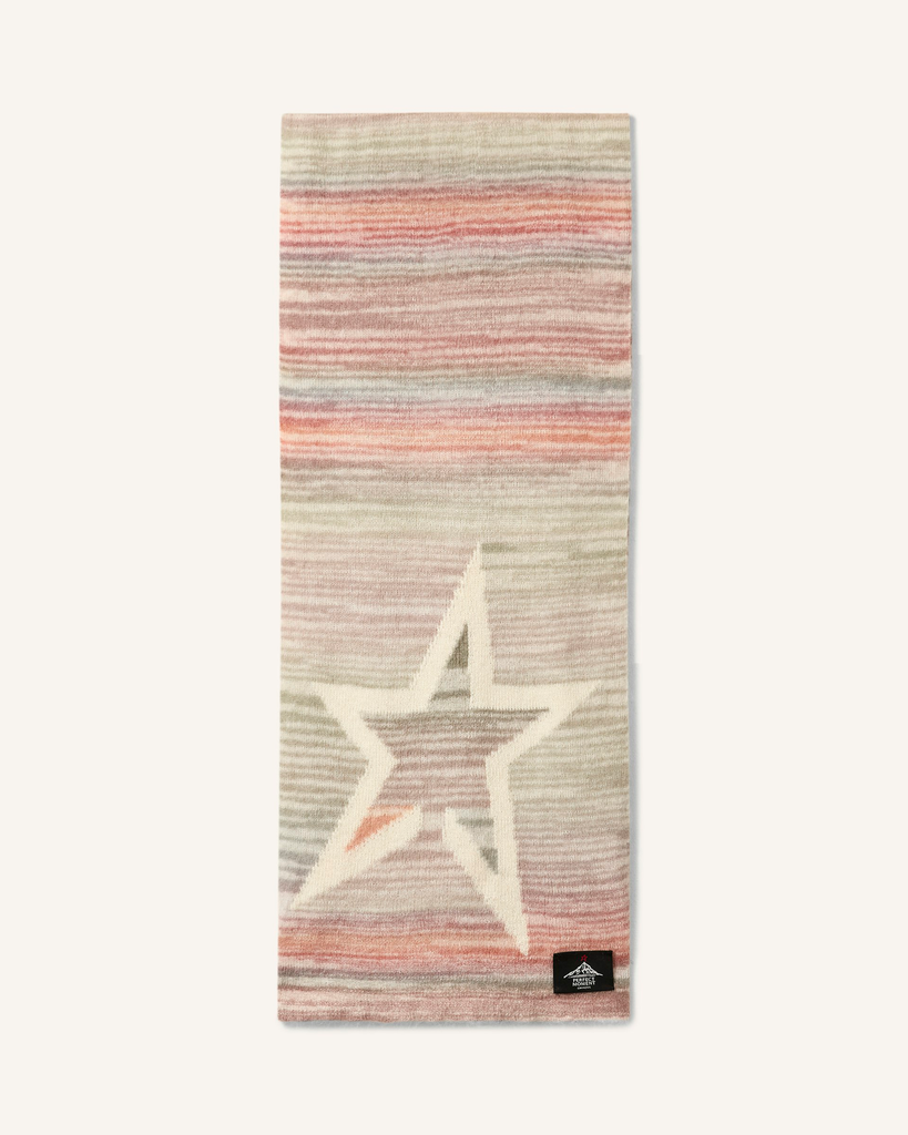 Wool & Mohair Pastel Striped Scarf