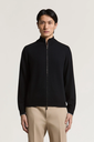 Full-Zip Cardigan in Wool and Cashmere