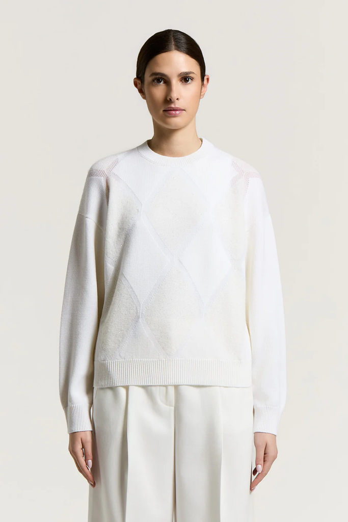 Knitted Sweater in Alpaca and Wool Blend
