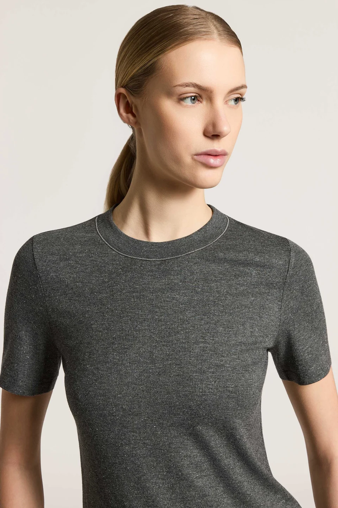 Cotton Ribbed T-Shirt