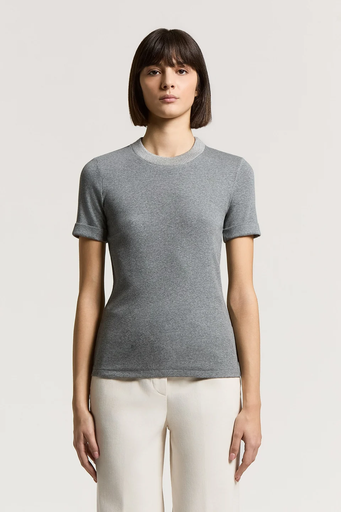 Stretch Jersey Micro-Rib T-Shirt