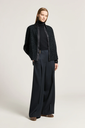 Palazzo Trousers in Wool Gabardine