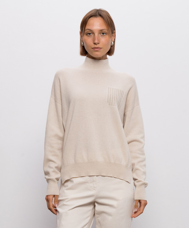Sweater in Virgin Wool, Silk and Cashmere
