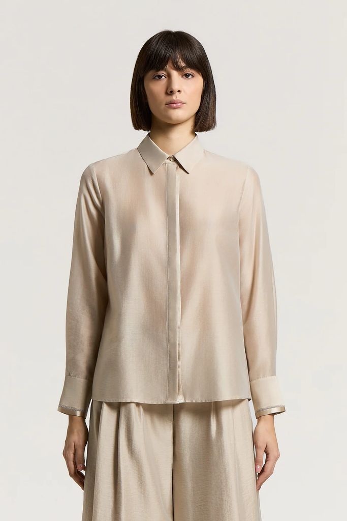 Semi-Gloss Organza Shirt