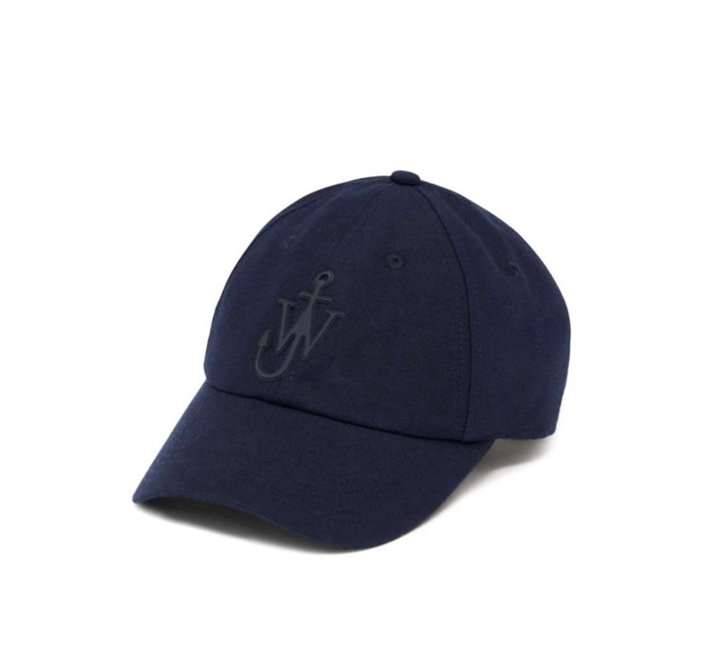 Denim Baseball Cap With Anchor Logo