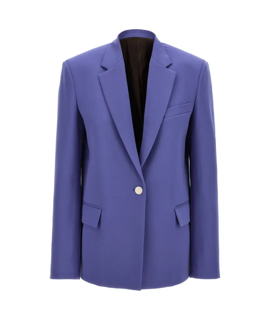 Single-Breasted Virgin Wool Blazer