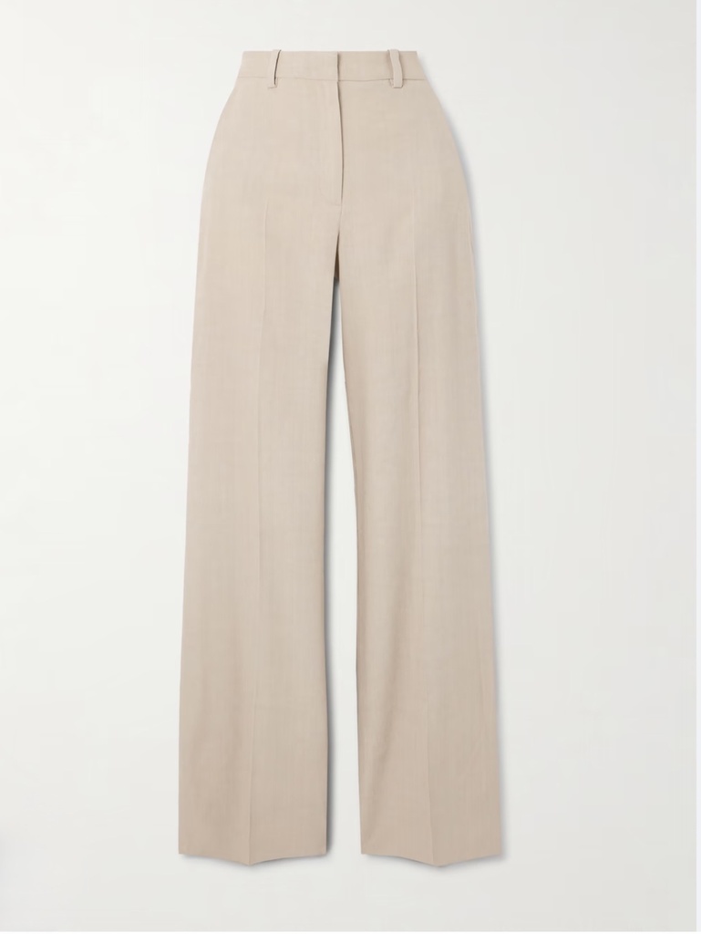 Kline Linen-Blend Wide-Leg Pants