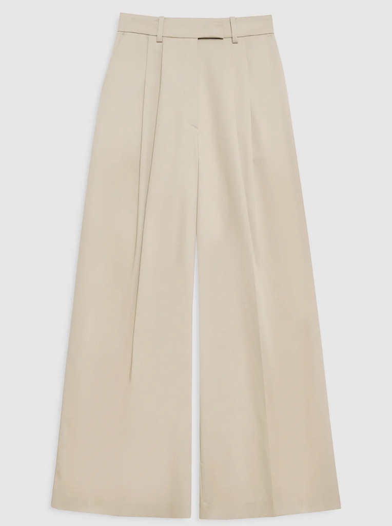 Kline Linen-Blend Wide-Leg Pants