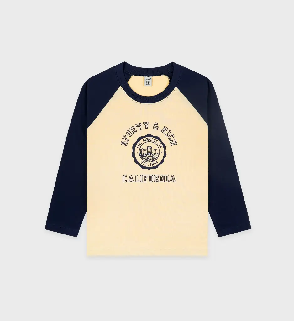 California Emblem Kids Baseball Tee Almond