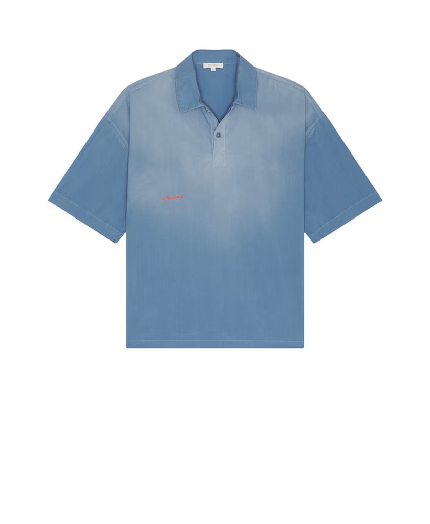Short Sleeve Polo Shirt Light Bue