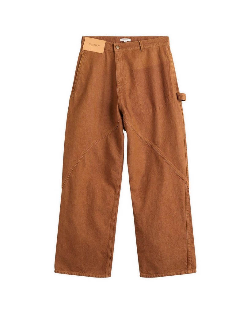 Aged Twisted Workwear Jeans Rust