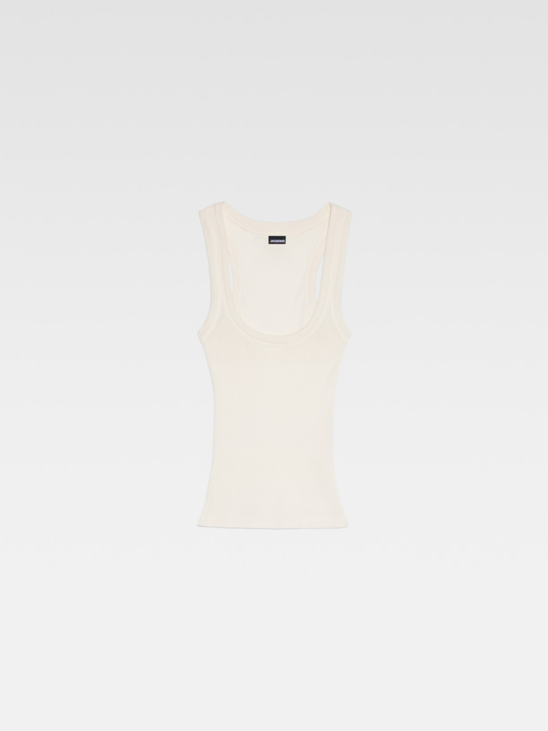 Le Debardeur Gros Grain Top Light Beige/Yellow