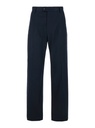 Chino Pants With Logo Lettering On Blue 