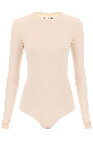 Second Skin Long Sleeve Lycra Bodysuit - Light Tan