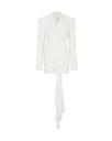 Overlay Tailored Jacket Dress Wool&Mesh Off White