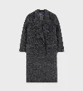 Double Faced Cashmere Coat Anthracite
