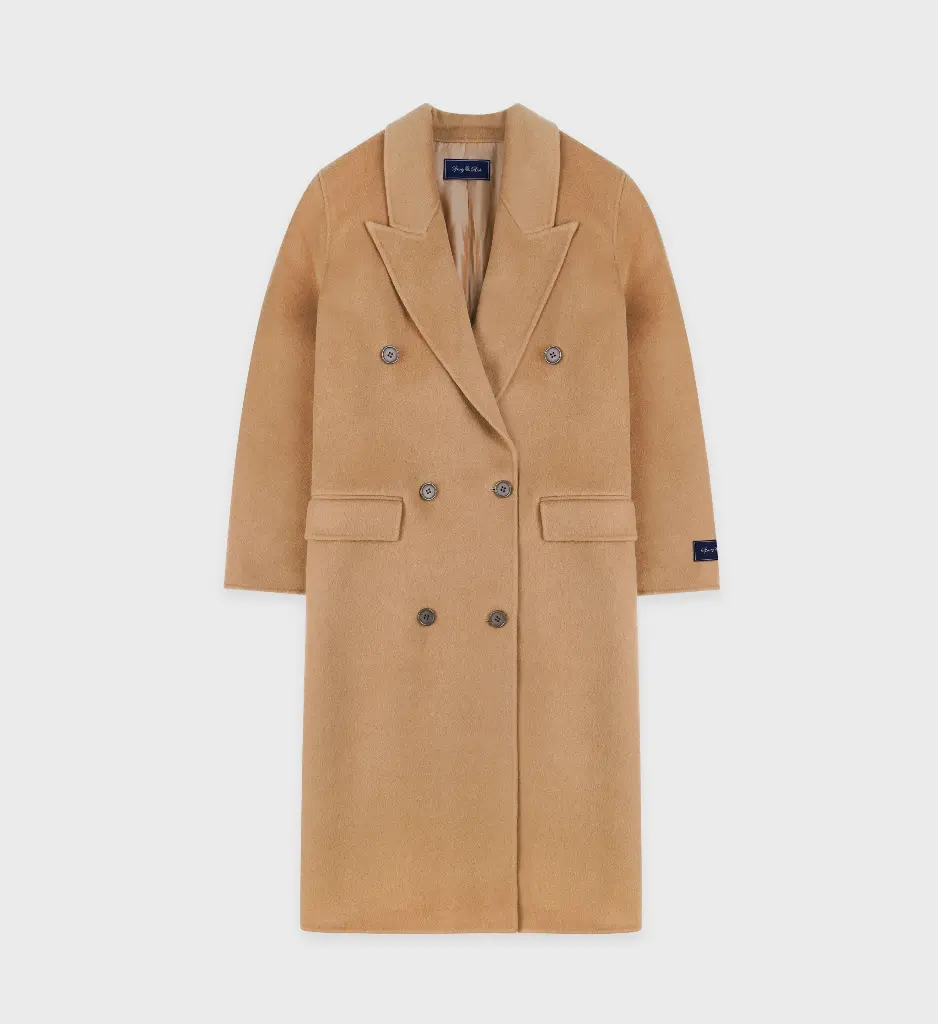 Double Faced Cashmere Coat Camel