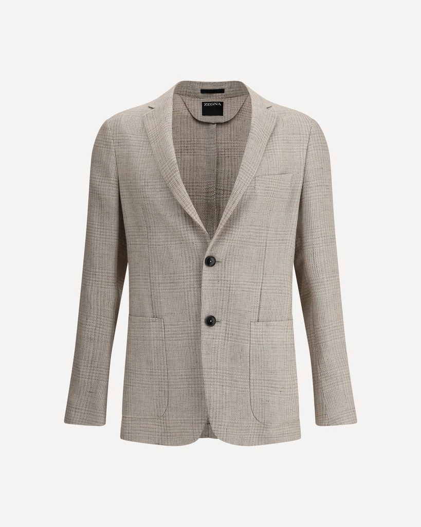 Chech Linen & Wool Shirt Jacket 