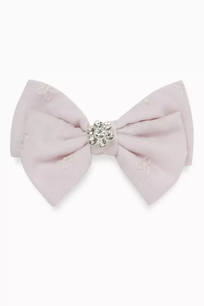 Lilac Tulle Bow Hairclip