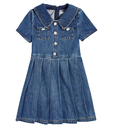 Denim Pleated Dress